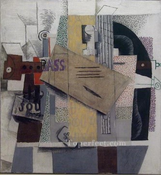 The violin 1914 cubism Pablo Picasso Oil Paintings